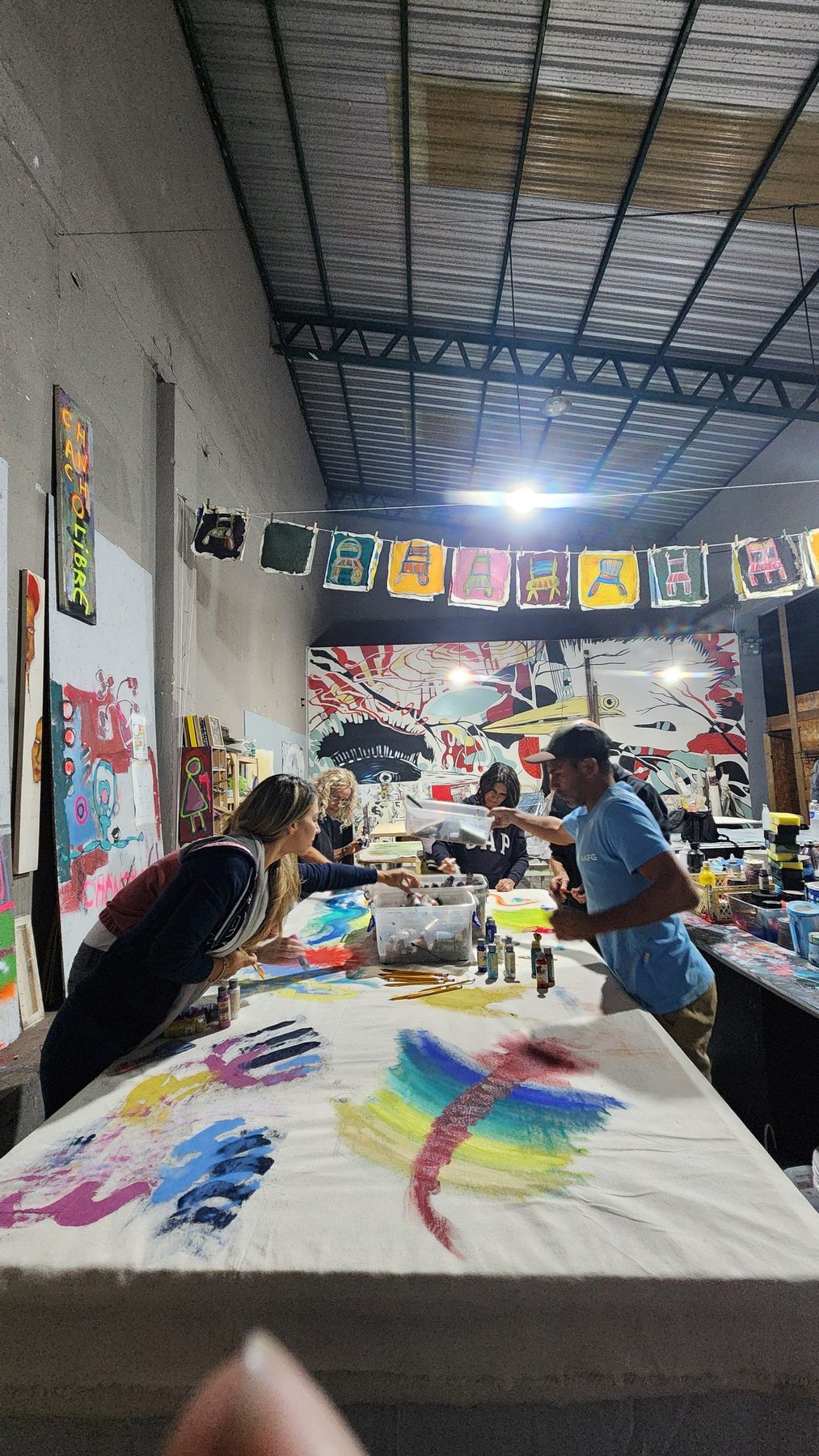 Trabajando en el taller