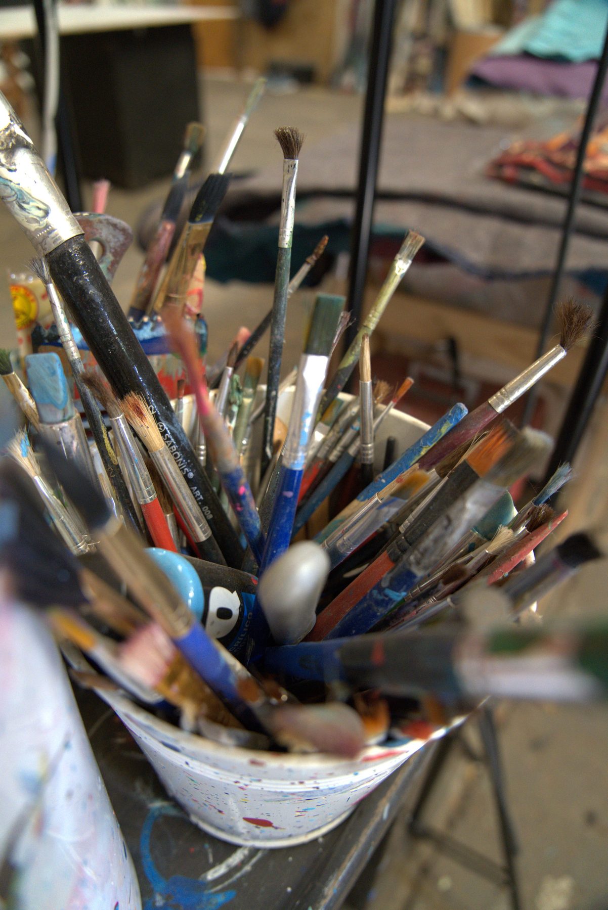 Pinceles del taller